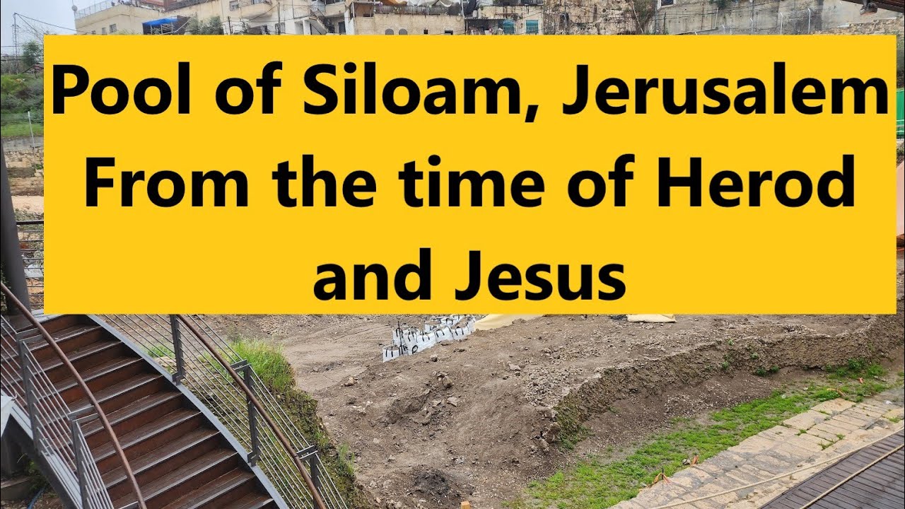 The archaeological excavations of the Pool of Siloam, Jerusalem (important for Jews and Christians)