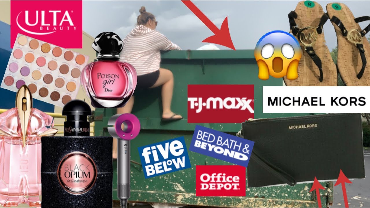 COME DUMPSTER DIVING WITH ME! INSANE FINDS! I FOUND MICHAEL KORS IN THE TRASH?!