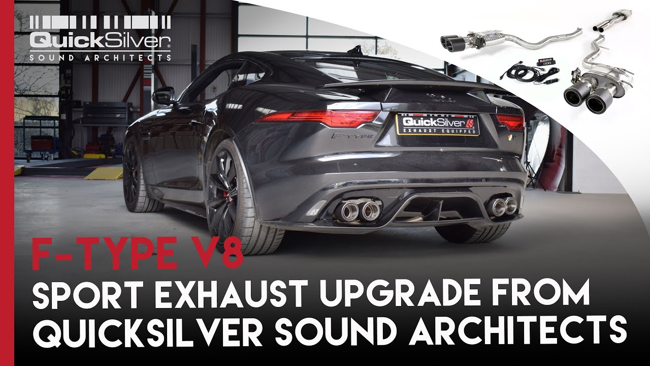 Jaguar FType V8 sport exhaust upgrade from QuickSilver Sound Architects #FType #Jaguar #V8sound