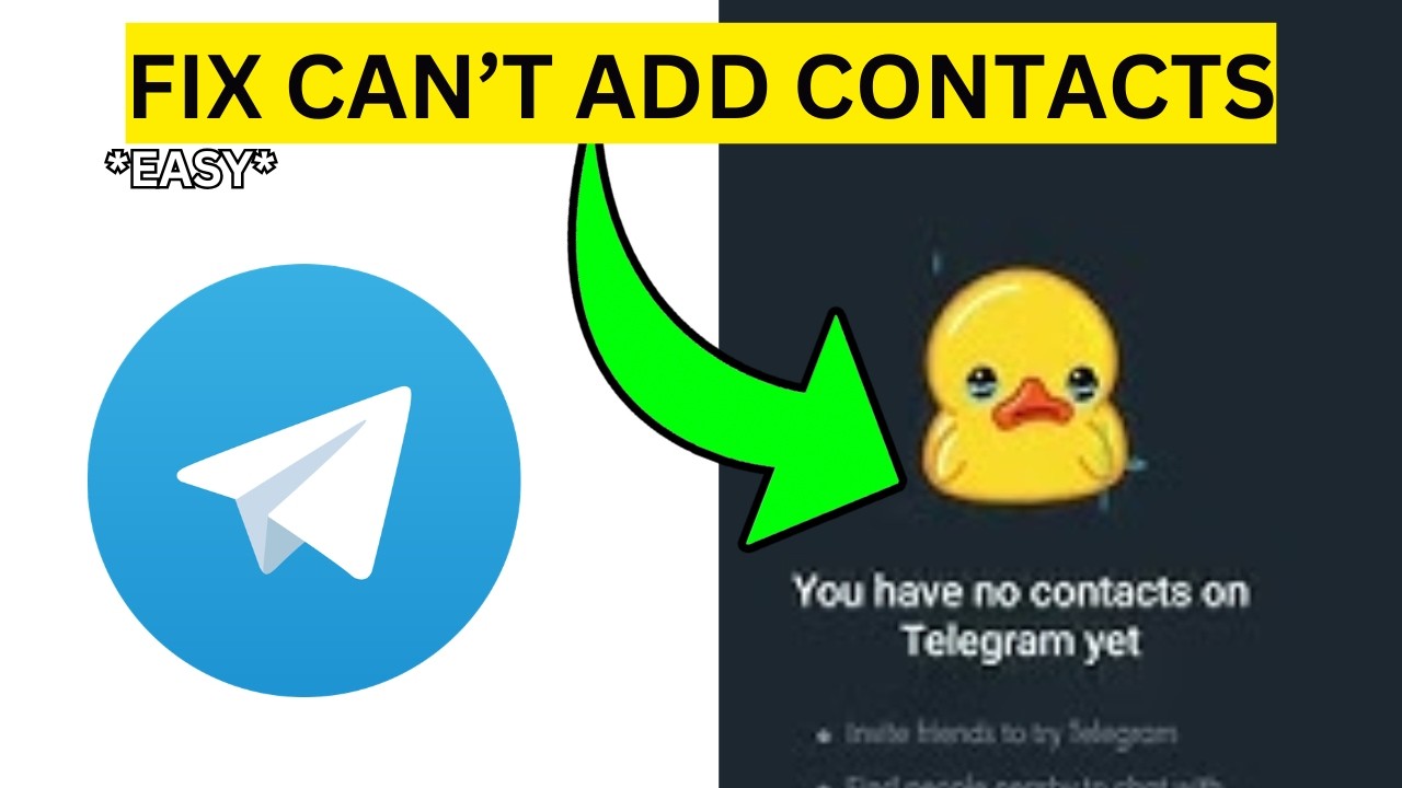 How To Fix Telegram Can't Add Contact(EASY)