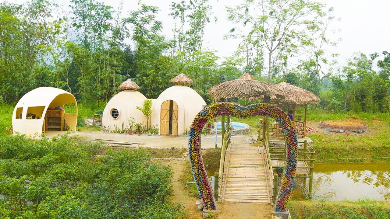 TIMELAPSE: FULL VIDEOS 100 Days Alone Completing The Mini Resort - BUILD LOG CABIN | Lý Thị Hường