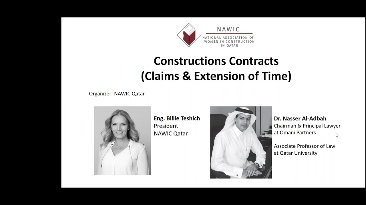 Webinar- Construction Contract Series  Construction Contracts Claims and Extension of Time