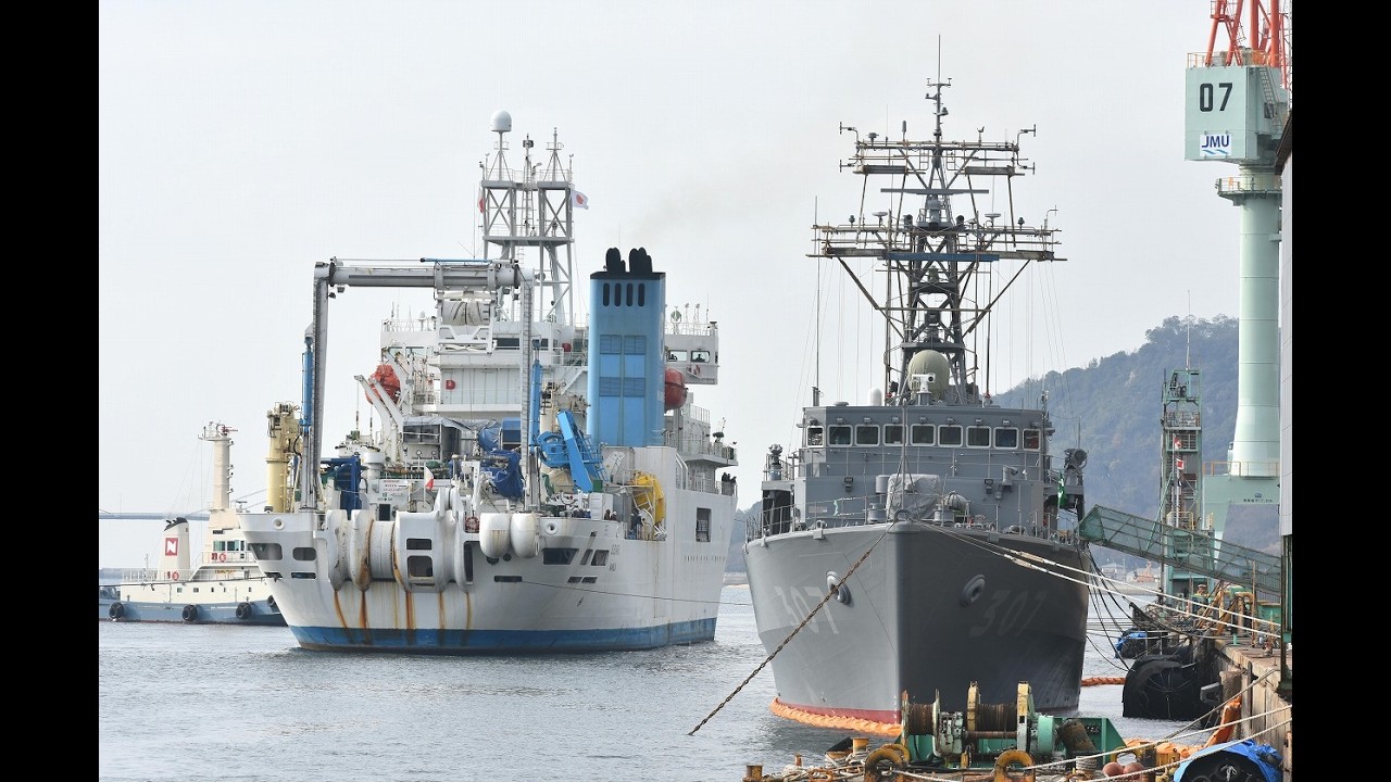 ケーブル敷設船 「SUBARU」接岸　令和8年2月10日