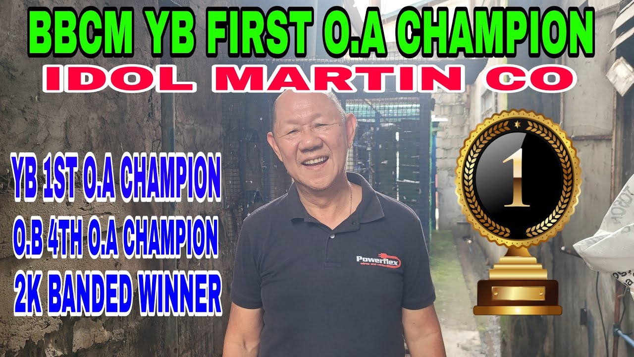 IDOL MARTIN CO BBCM FIRST O.A CHAMPION / 4TH O.A CHAMPION O.B