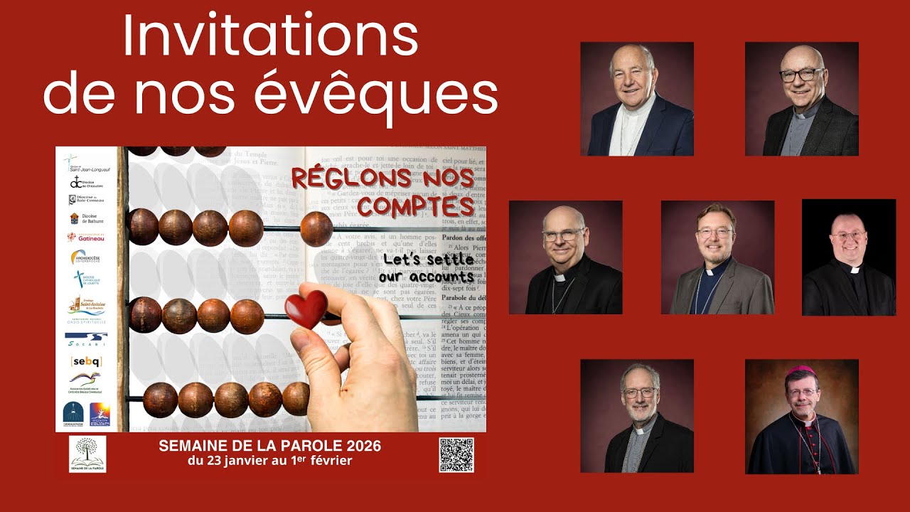 Invitations de nos évêques à participer à la Semaine de la Parole 2026