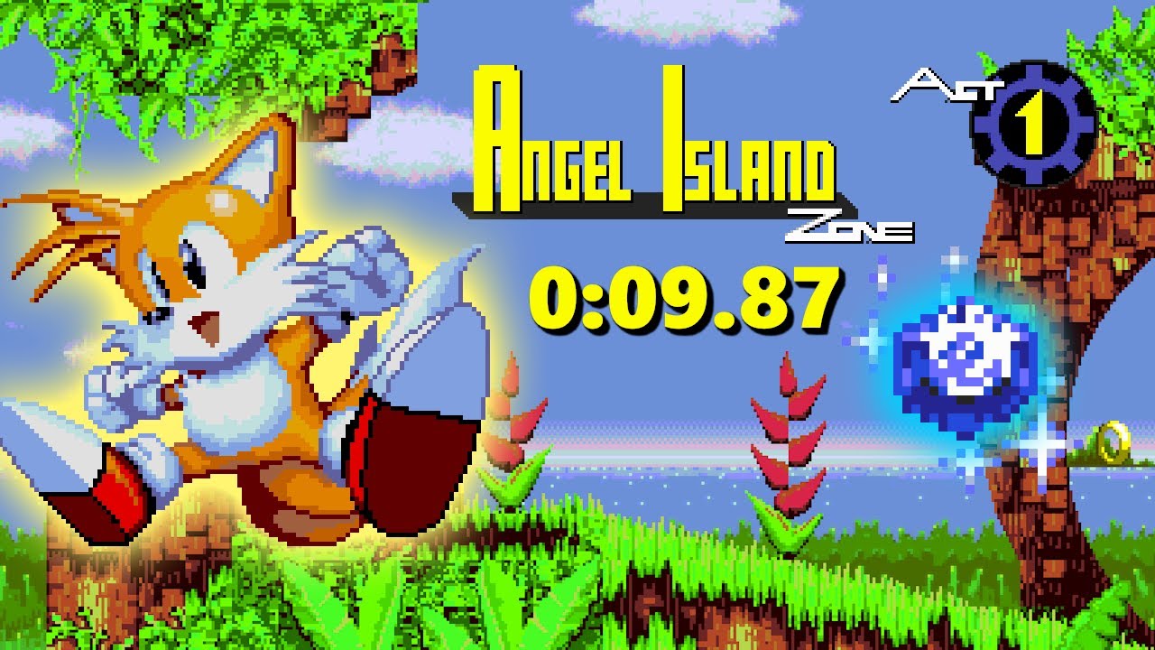 Sonic 3 A.I.R.: D.A. Garden Edition - Time Stone Trials | Angel Island 1 - 
