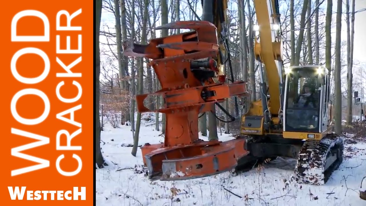 WESTTECH Woodcracker C550 - Der effiziente Schneidkopf zur Ernte von B&auml;umen und Str&auml;uchern.