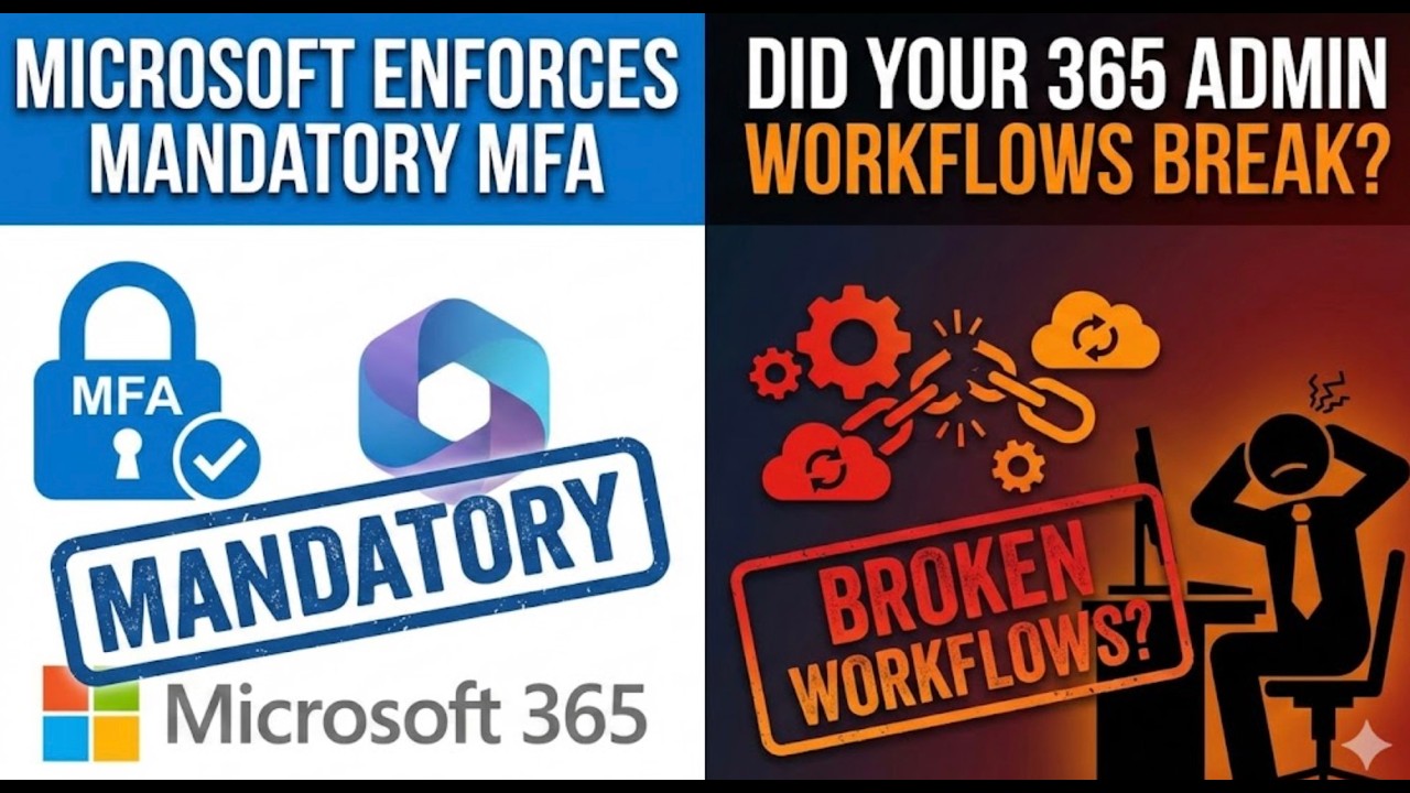 Microsoft Enforces Mandatory MFA: Did Your 365 Admin Workflows Break?