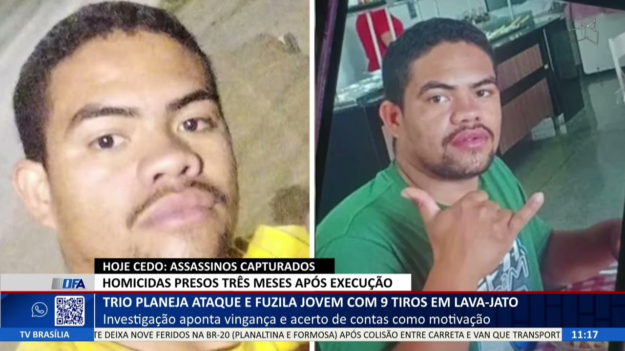 DF ALERTA - Trio planeja ataque e fuzila jovem com 9 tiros em lava-jato