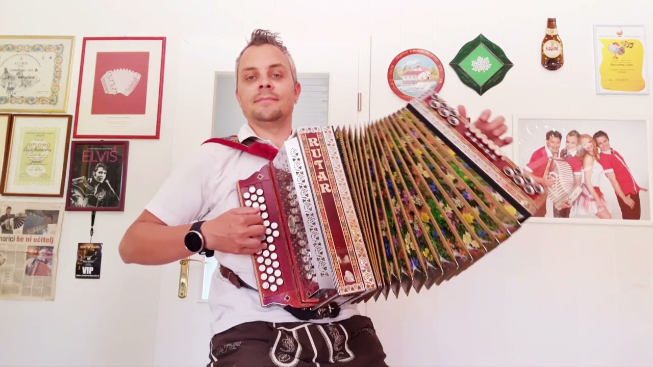 OČI BOJE LAVANDE (Dalmatinska) HARMONIKA-SPLETNO UČENJE | ONLINE | BUTTON BOX | GŠ VILI MARINŠEK
