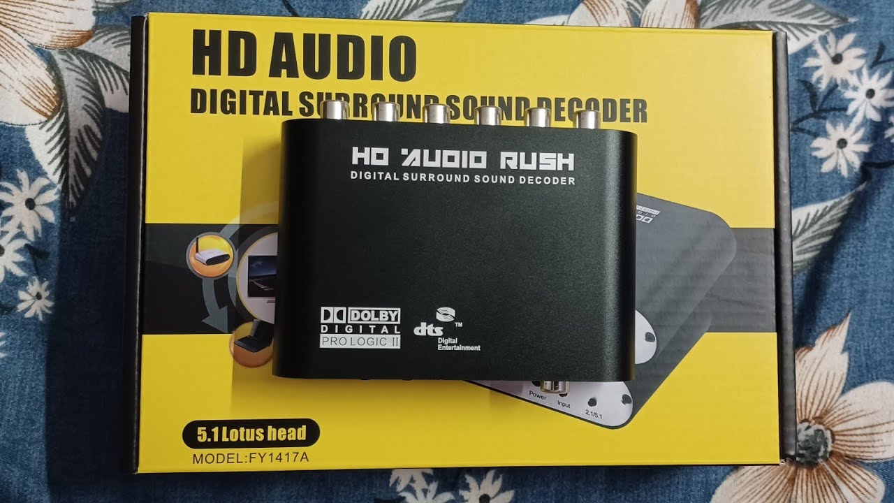 HD Audio Rush Digital Surround Sound Decoder Unboxing |  Audio Decoder Old TV & Home theater gadget