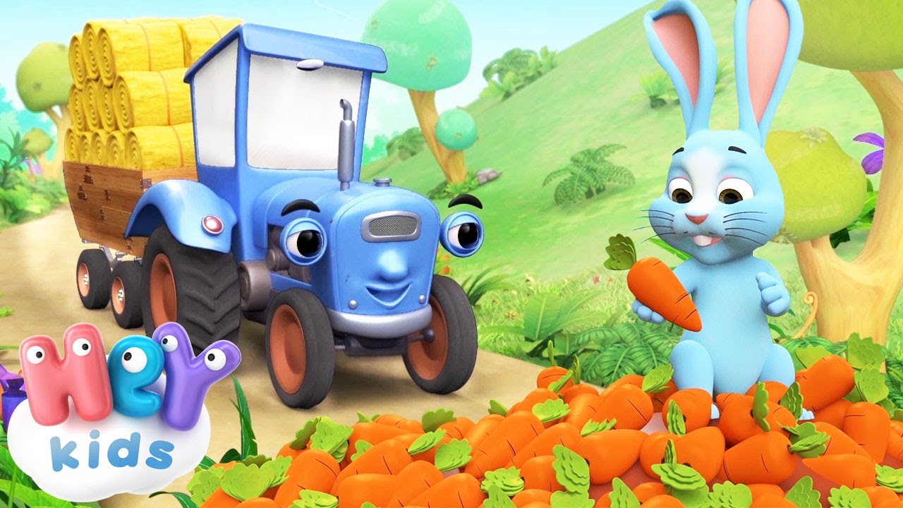 Il Trattore In Giro Va - Cartoni e canzoni per bambini con animali