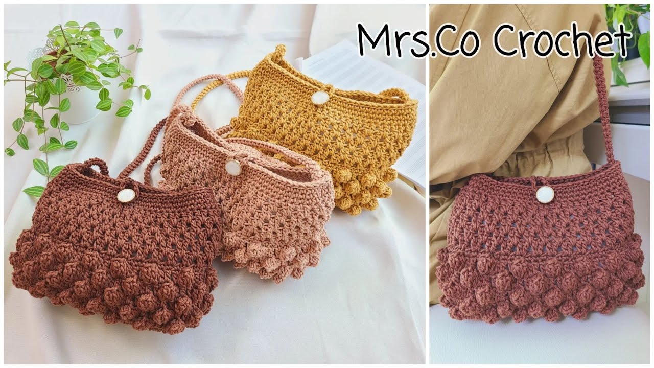 사랑스러운 친구 아띠백 몽글몽글 crochet bag 🥰