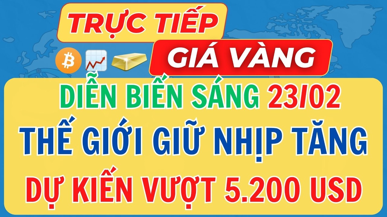 🔴Trực Tiếp Giá Vàng Sáng 22/02/2026 - Giá Vàng 9999 SJC Vàng Thế Giới Mới Nhất #giavang #sjc #9999