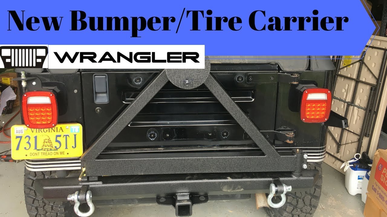 Jeep YJ New Rear Bumper & Tire Carrier