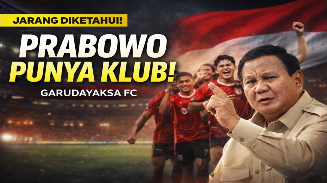 Fakta Jarang Diketahui! Presiden Prabowo Diam-Diam Bangun Klub Sepak Bola Garudayaksa FC