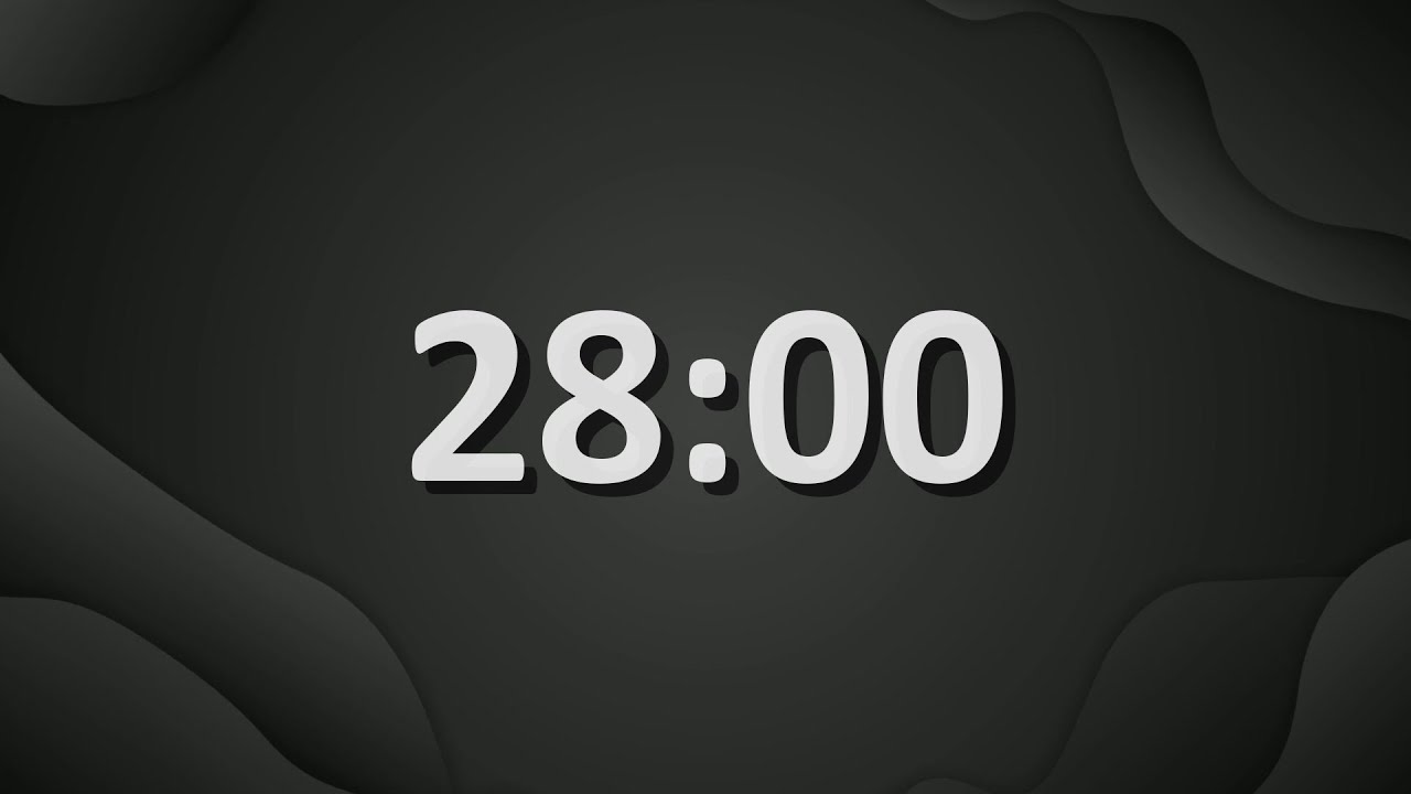 28 Minute (1680 Seconds) Countdown Timer