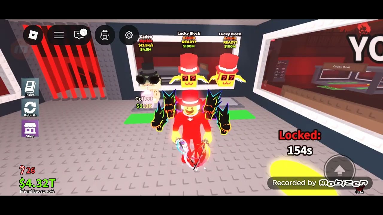 Opening 20 lucky blocks i got these during the admin abuse