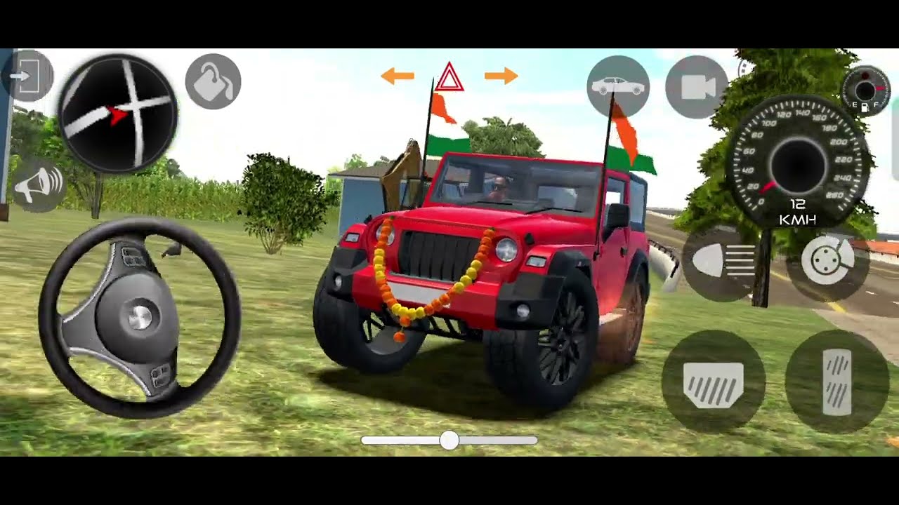 Modified Mahindra Thar😈Games:Indian Red Thar (Gadi Wala Games) Car Game Android Game - #2025