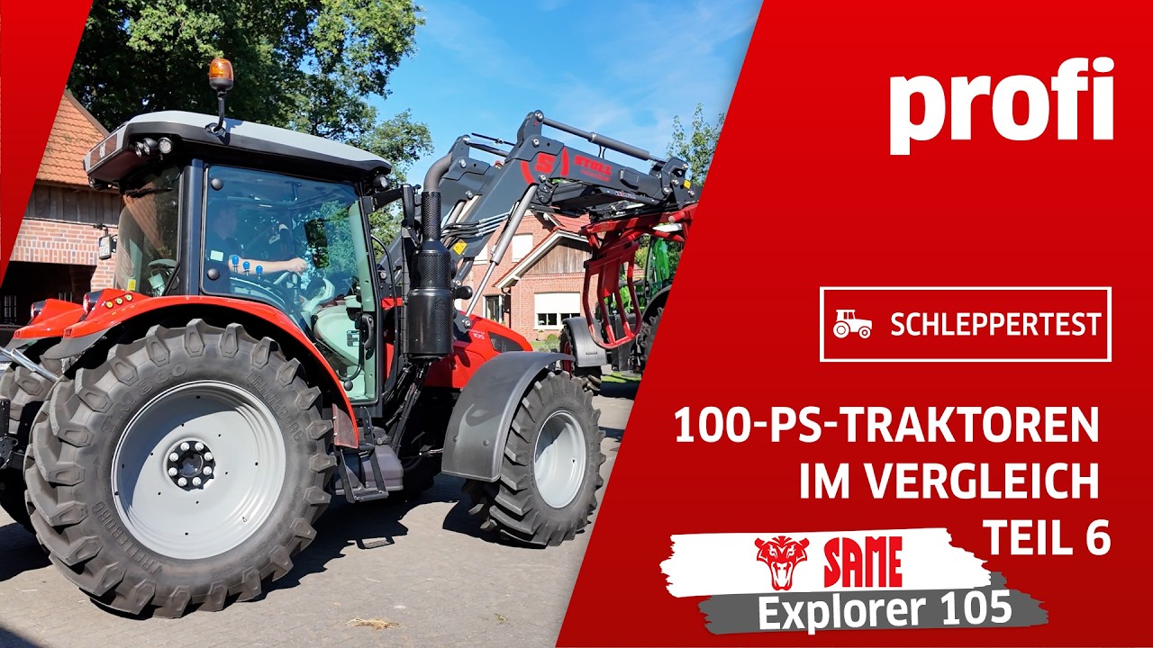 Same Explorer 105 im 100-PS-Traktorenvergleich: Teil 6 | profi #Praxistest