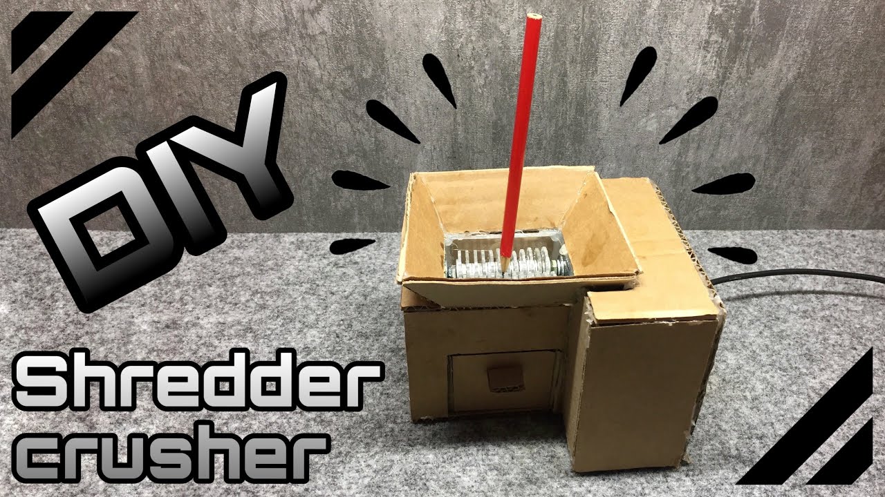 DIY Shredder Crusher / Мини-дробилка своими руками