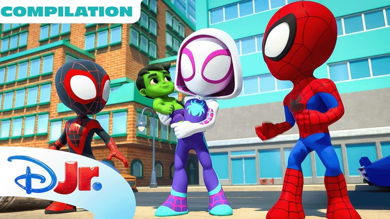 Hulk's Best Moments! 💚 | Marvel's Spidey and his Amazing Friends | @disneyjr