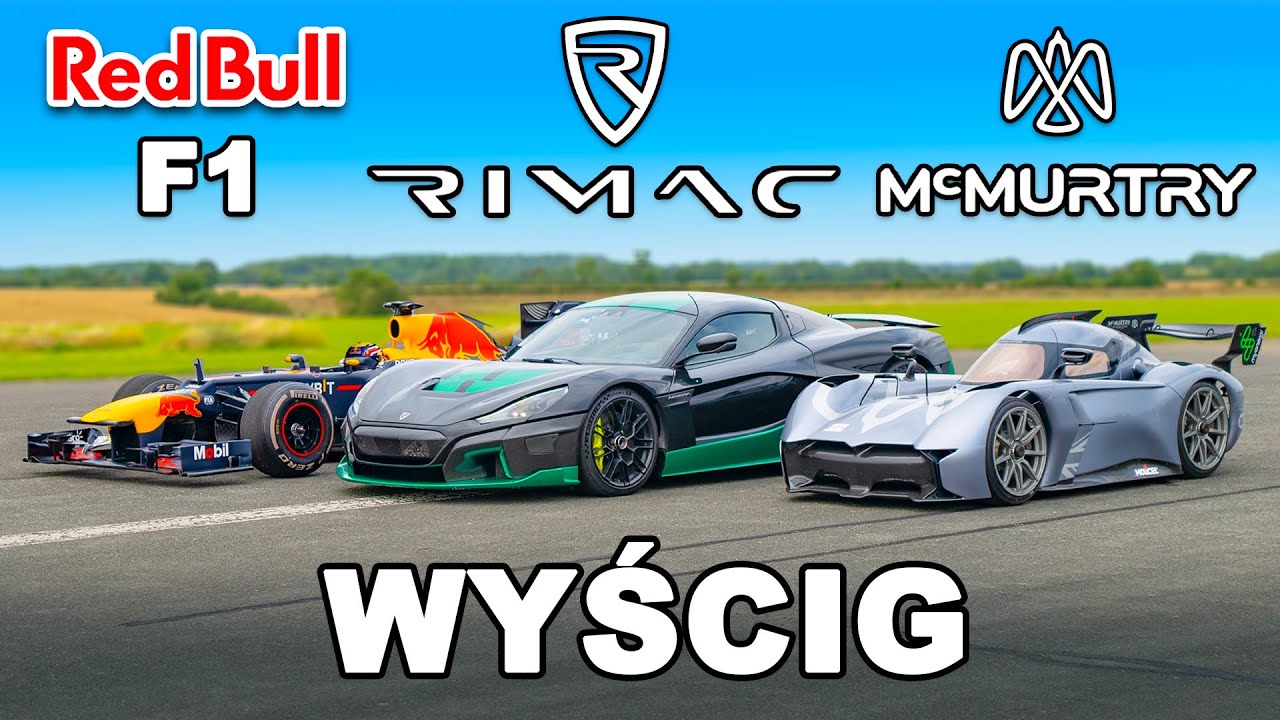 Bolid F1 vs Rimac vs McMurtry: WYŚCIG
