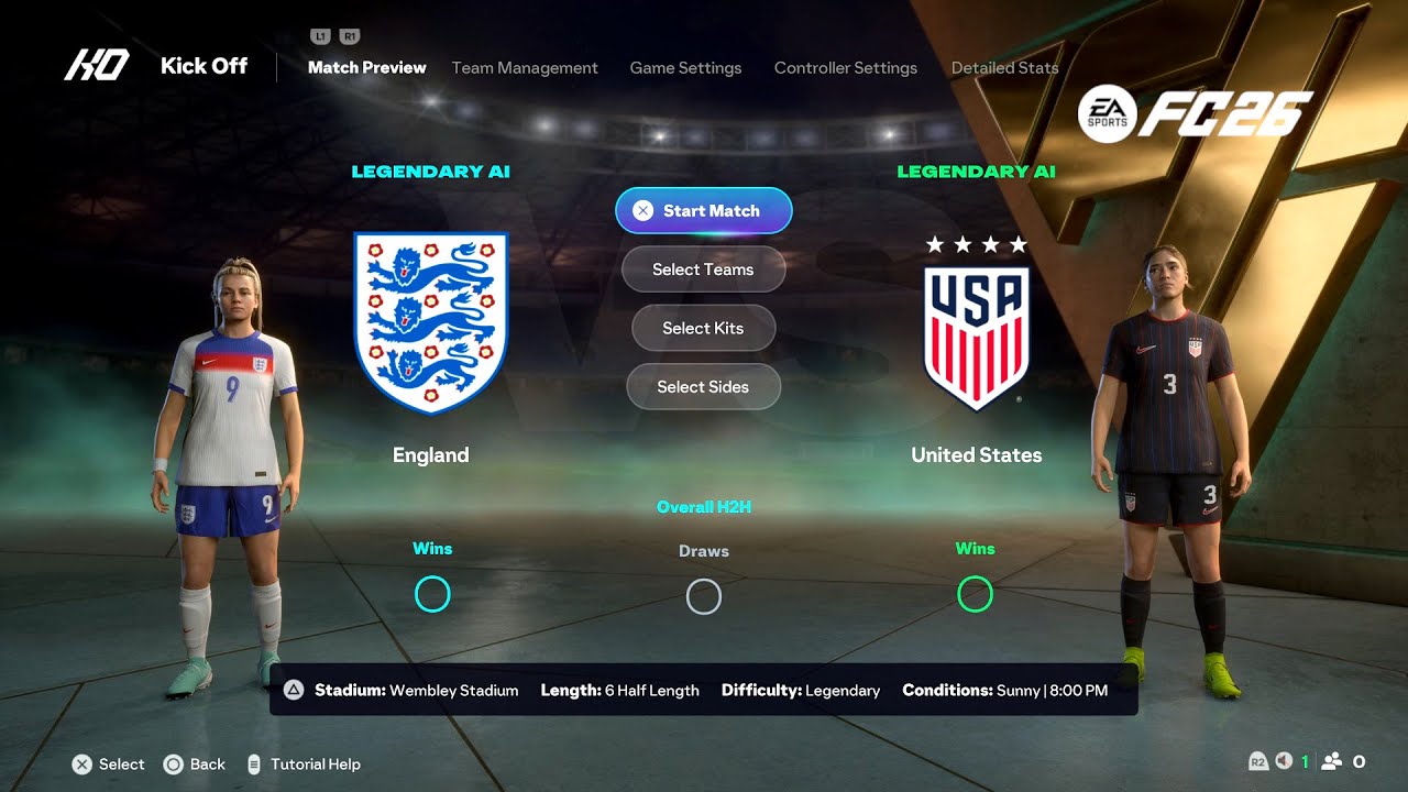 EA Sports FC 26 &mdash; Англия против США I Женские команды I ПОЛНЫЙ ГЕЙМПЛЕЙ (PS5)