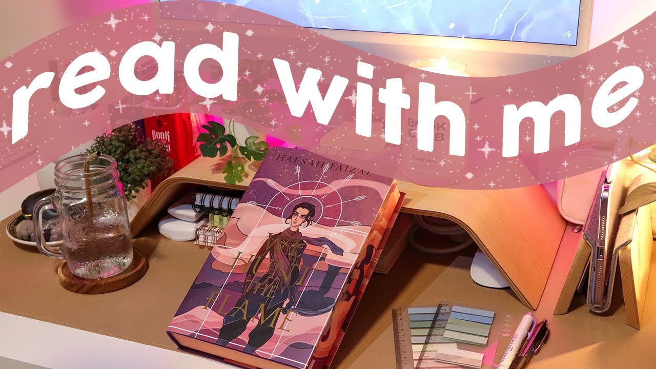 [real time] READ WITH ME ❤️‍🔥 35 minutes of reading with rain + fireplace ambient sounds