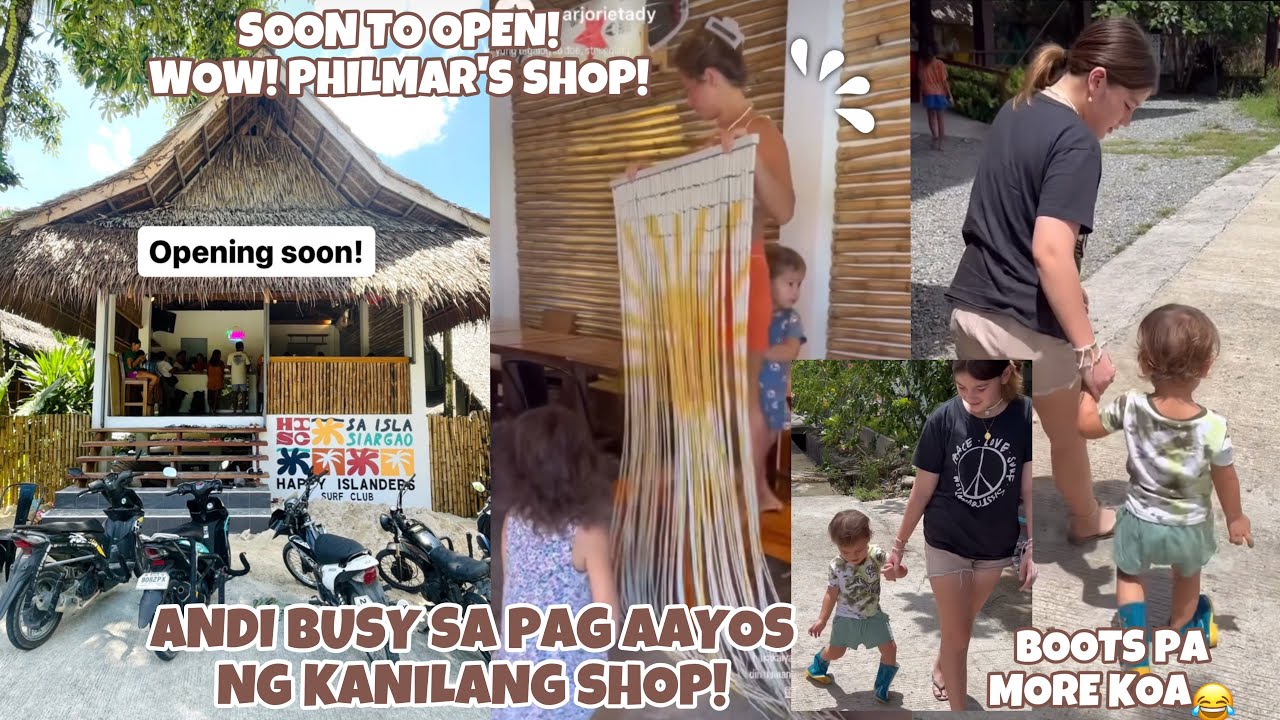 ISLANDERS FAMILY BUSY SA PAG AAYOS NG SURF CLUB OPENING SOON YEHEY 😍 KOA BOOTS PA ANG SUOT WITH ATE