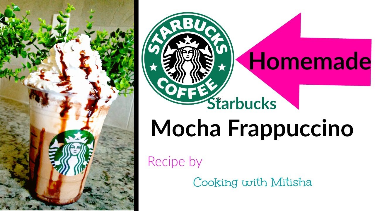 Homemade STARBUCKS MOCHA FRAPPUCCINO | Mocha Frappuccino Recipe | DIY Starbucks Recipe