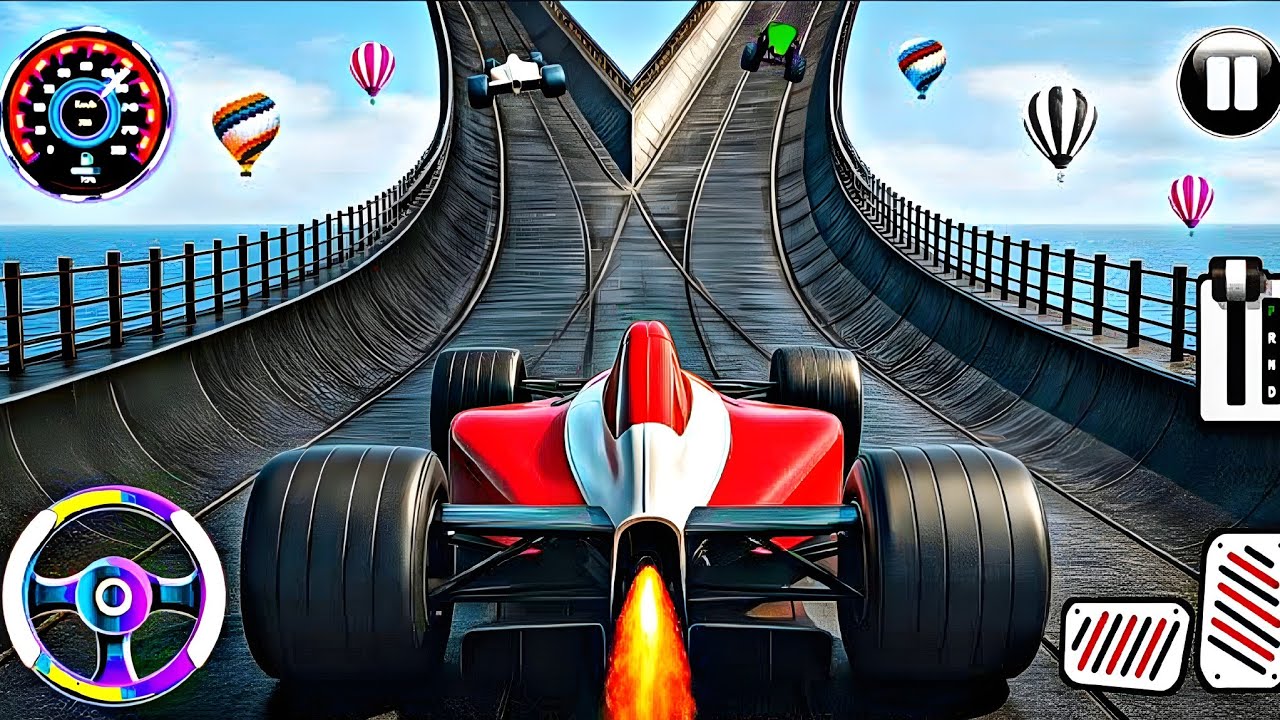 Formula Car Mega Ramp Extreme Racing - GT Car Formula Car Racing Stunts 3D - Android GamePlay 