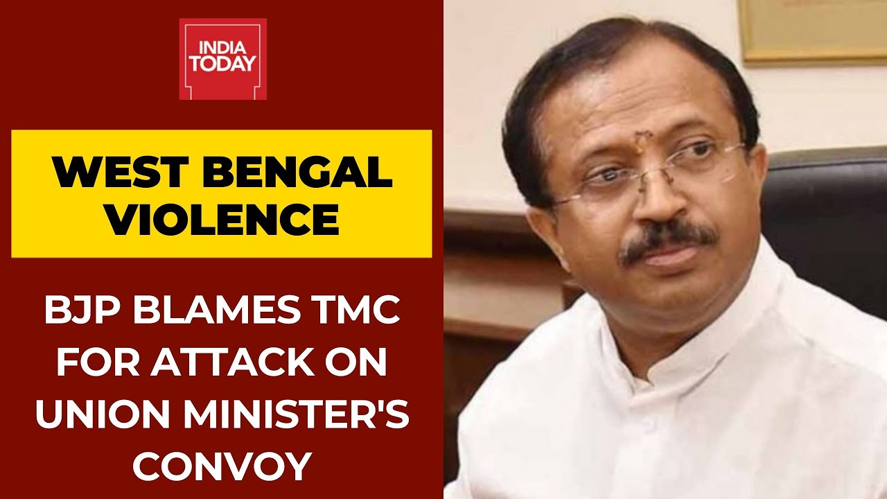 Attack On Union Minister V Muraleedharan's Convoy In Midnapore; BJP Blames TMC