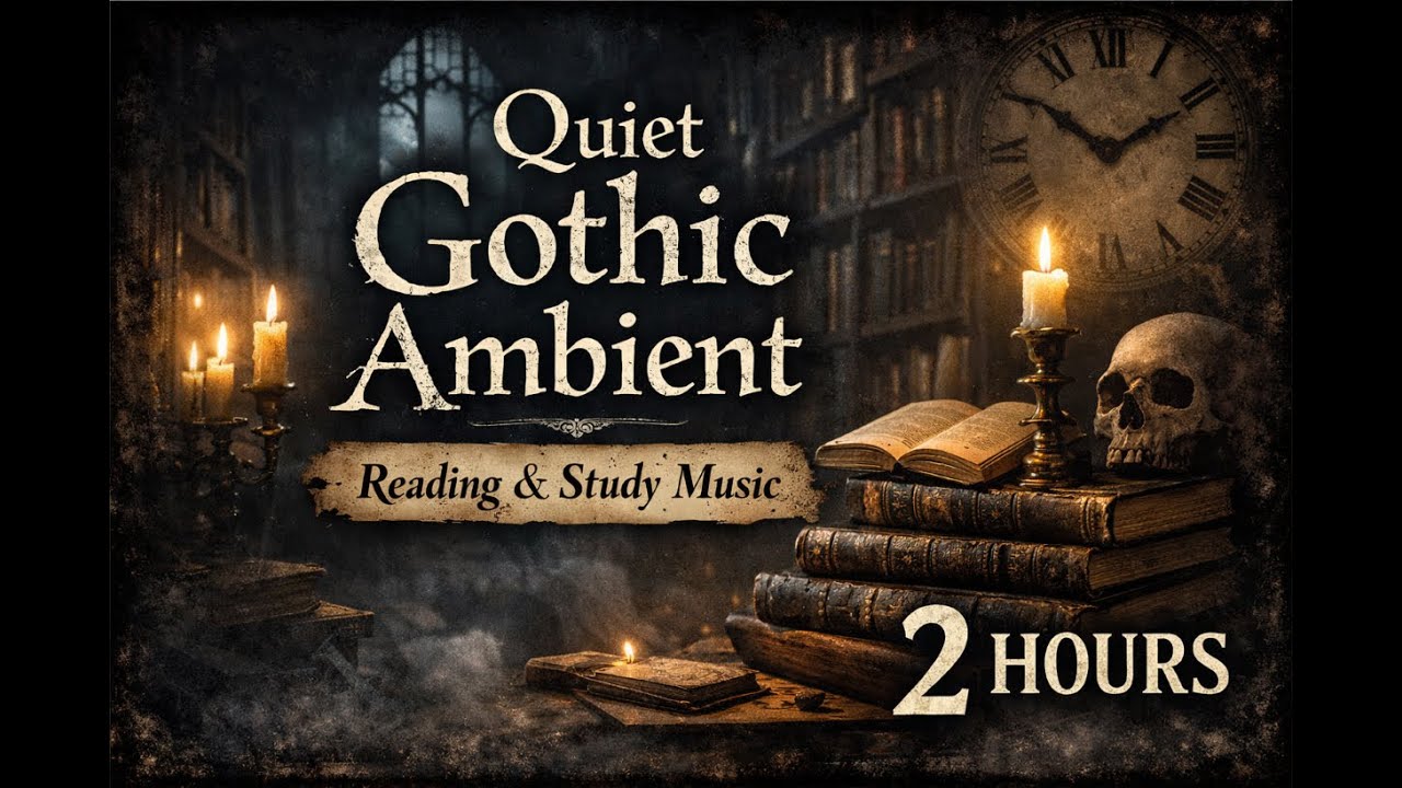 2 Hours of Quiet Gothic Ambient | Dark Academia Reading Music, Slow Emotional Strings