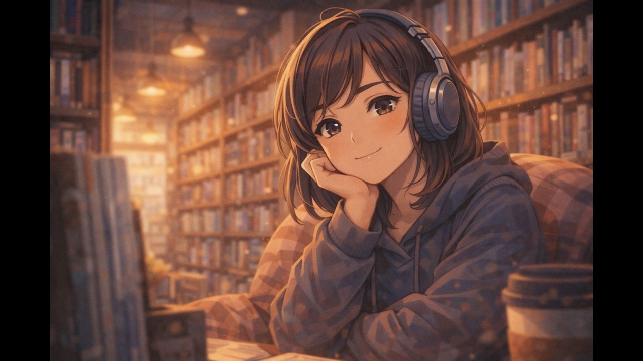 Cozy Bookstore Lo-fi 📚 | Soft Study Beats & Calm Piano | Afterglow Lo-fi 🌅🎧