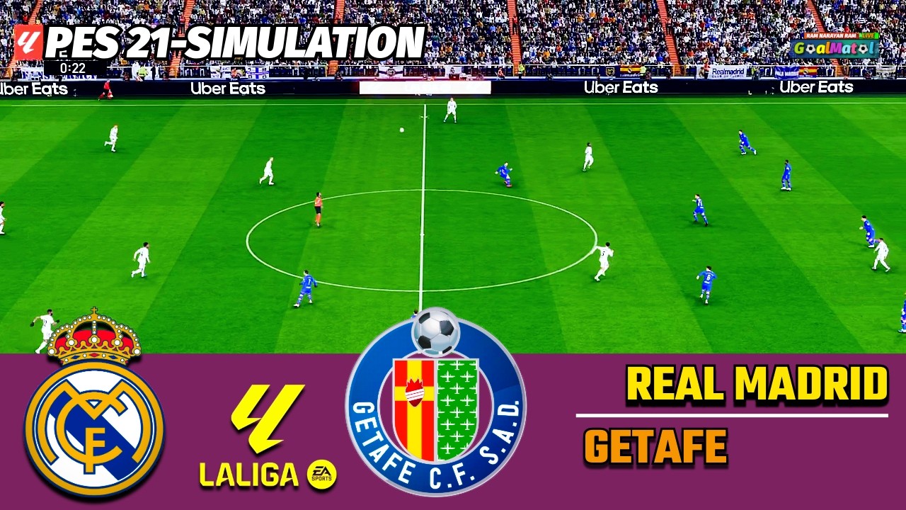 Real Madrid vs Getafe | LALIGA DRAMA | SHOCKING BATTLE | PES 2021 SIMULATION
