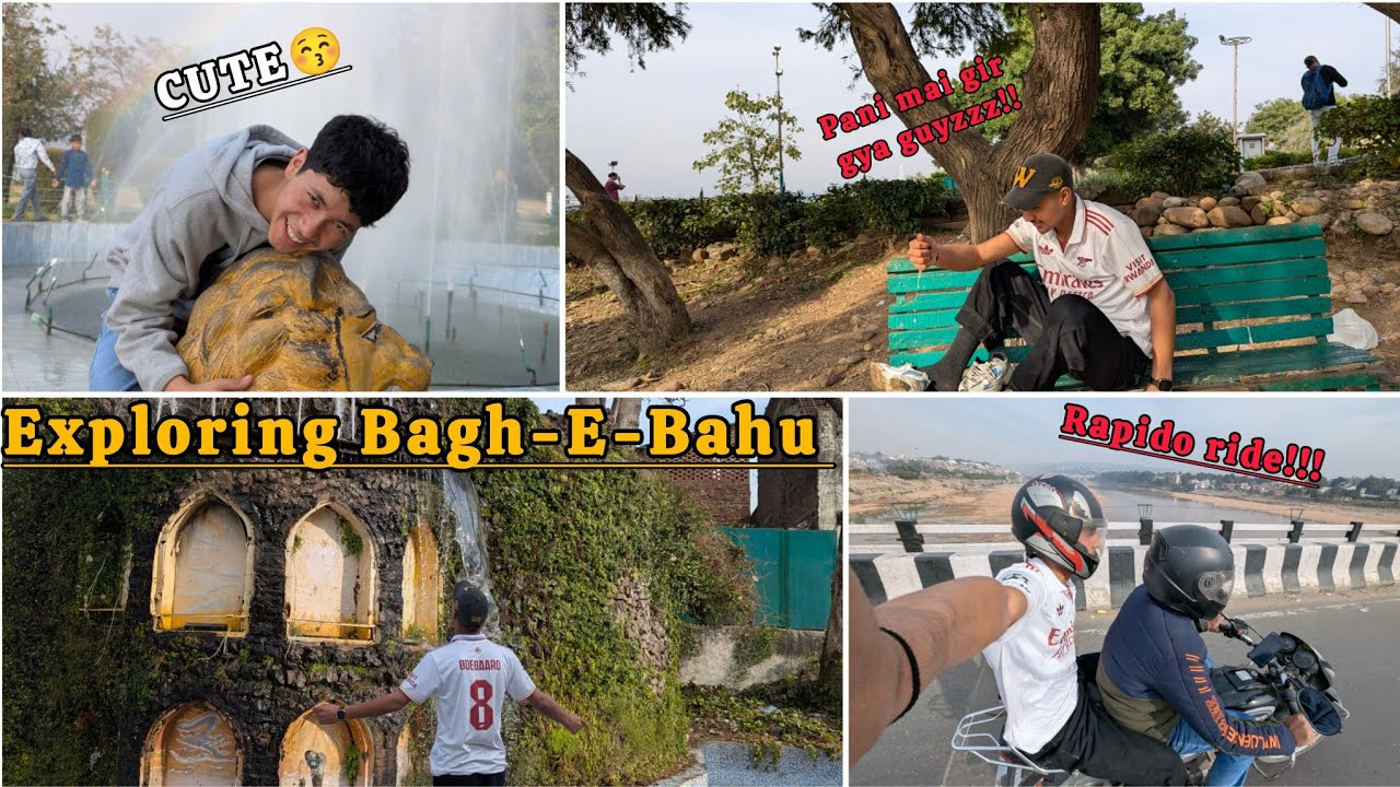 Exploring Bagh-E-Bahu || pani mai gir gya yrr😁 || first time RAPIDO ride | nphs_vlogger #vlog