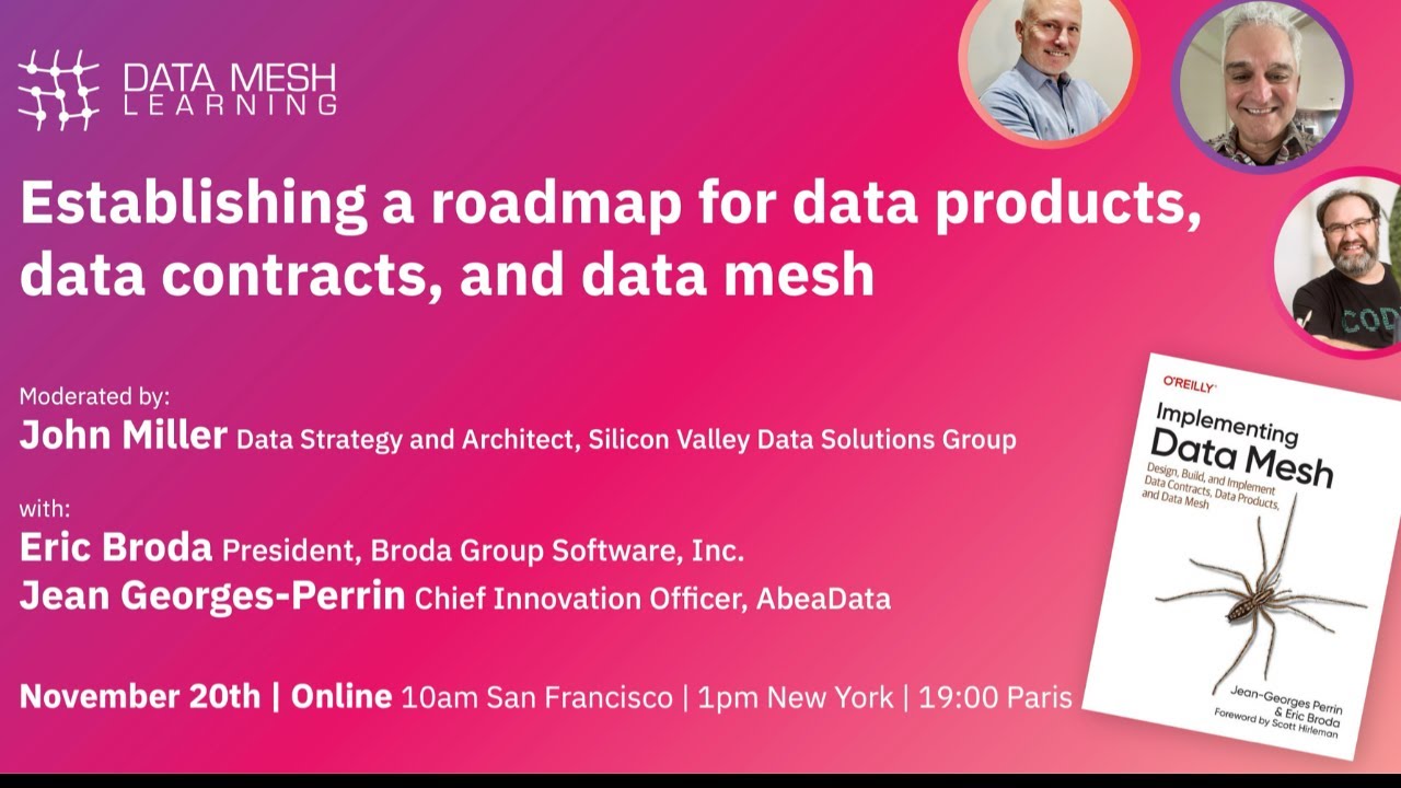Establishing a roadmap for data products, data contracts, and data mesh