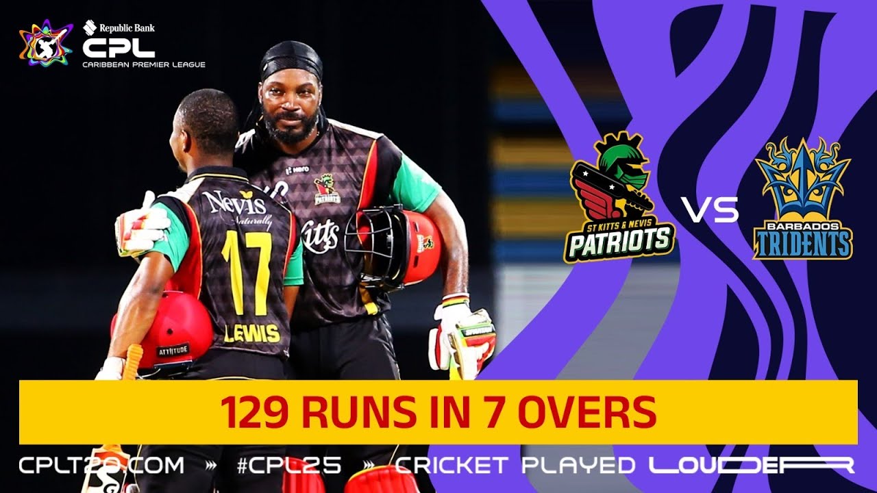 Chris Gayle and Evin Lewis' RECORD Run Chase! | CPL 2017