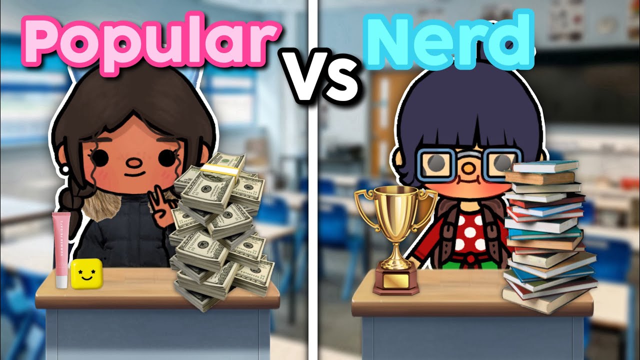 POPULAR 🤩 Vs NERD 🤓 || Toca boca life ROLEPLAY *with voice*  🔊