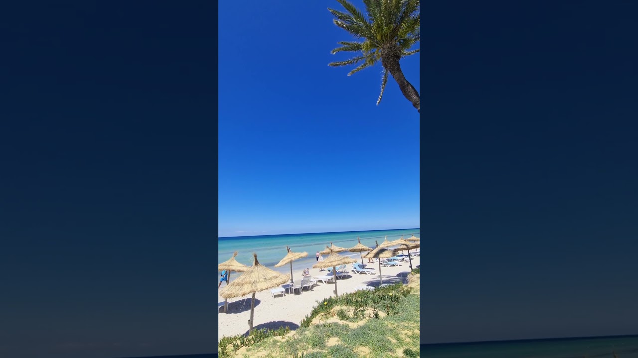 Beautiful Beach in Tunisia at Ibersostar Selection, Kuriat Palace! #Travel #tunisia #beach