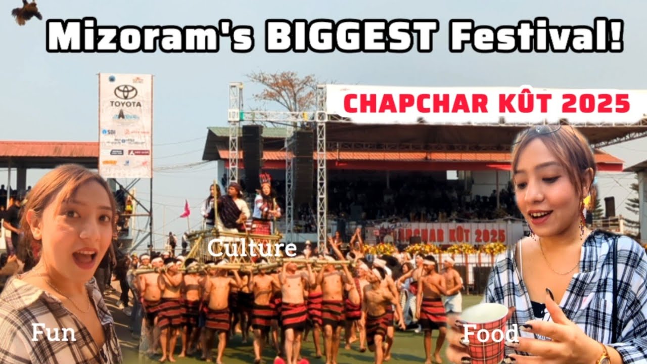 Mizoram&rsquo;s Grand Festival Chapchar Kut 2025! 🎭 Exploring Culture & Authentic Food