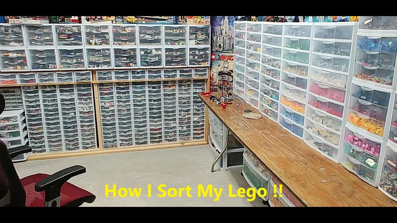 How I store and organize my Lego