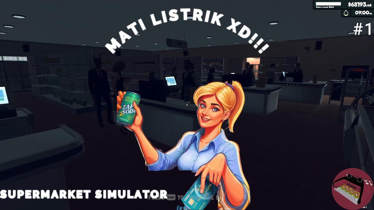 Mati listrik guys! - Supermarket Simulator #1