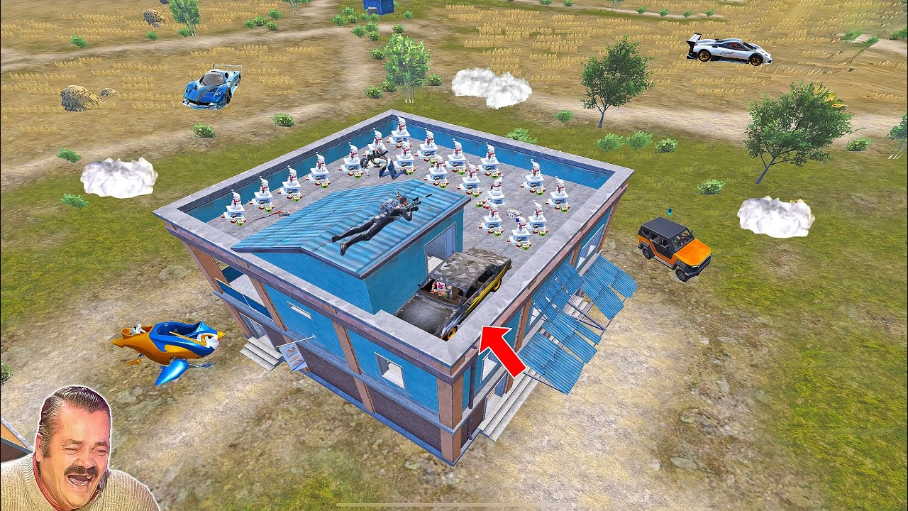 Машина на крыше здания!? Мой самый гениальный кемпинг в PUBG 😂🔥