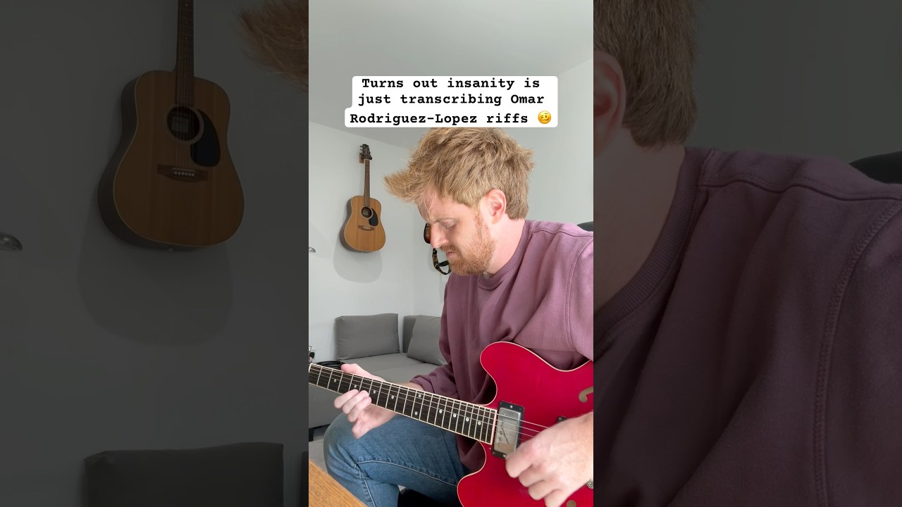 Turns out insanity is just transcribing Omar Rodriguez-Lopez riffs on the guitar 🥴