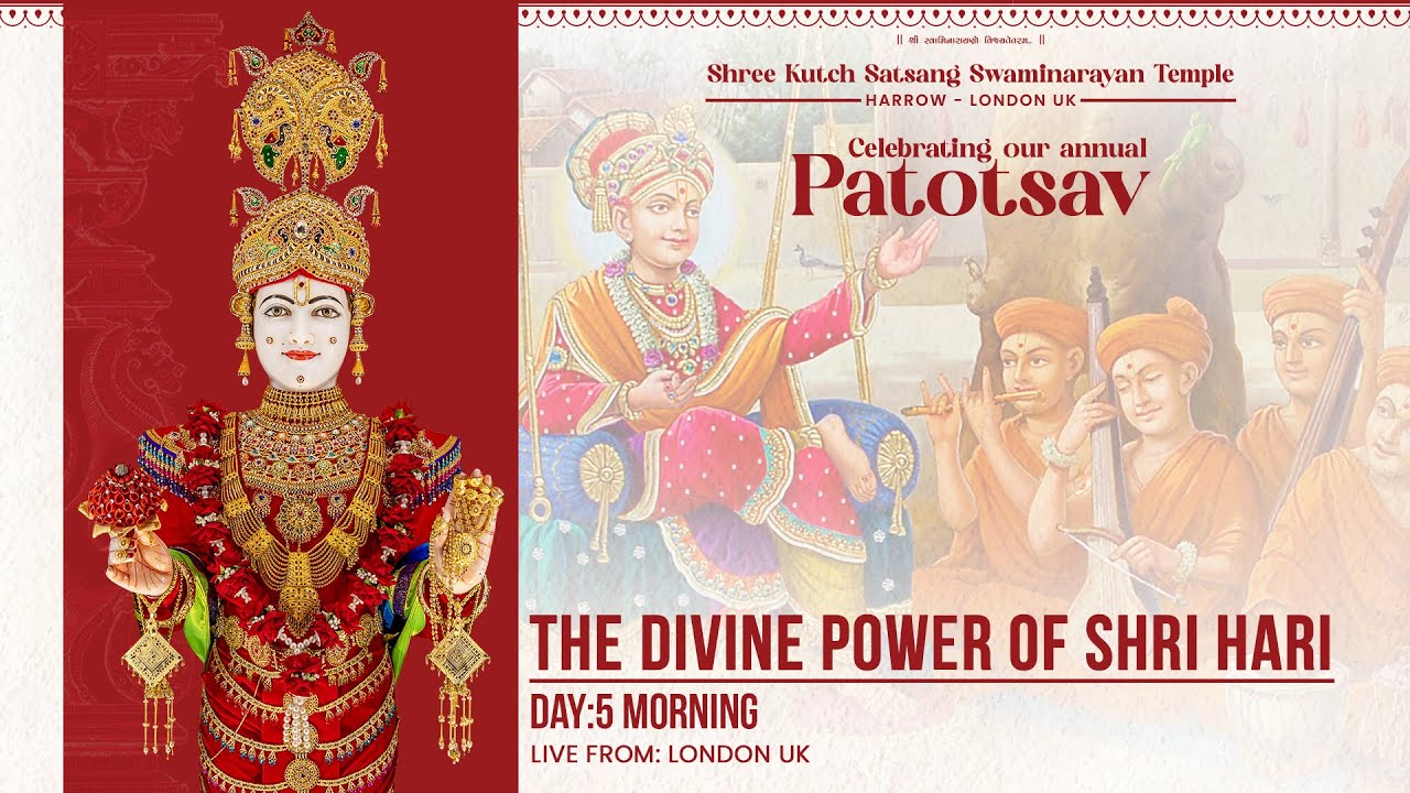 Harrow Mandir - 28th Patotsav - The Divine Power Of Shri Hari - Day:5 Morning