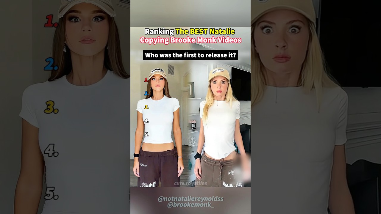 Ranking NAJLEPSZYCH film&oacute;w Natalie Copying Brooke Monk. #copy #shortsviral #ranking #tiktok