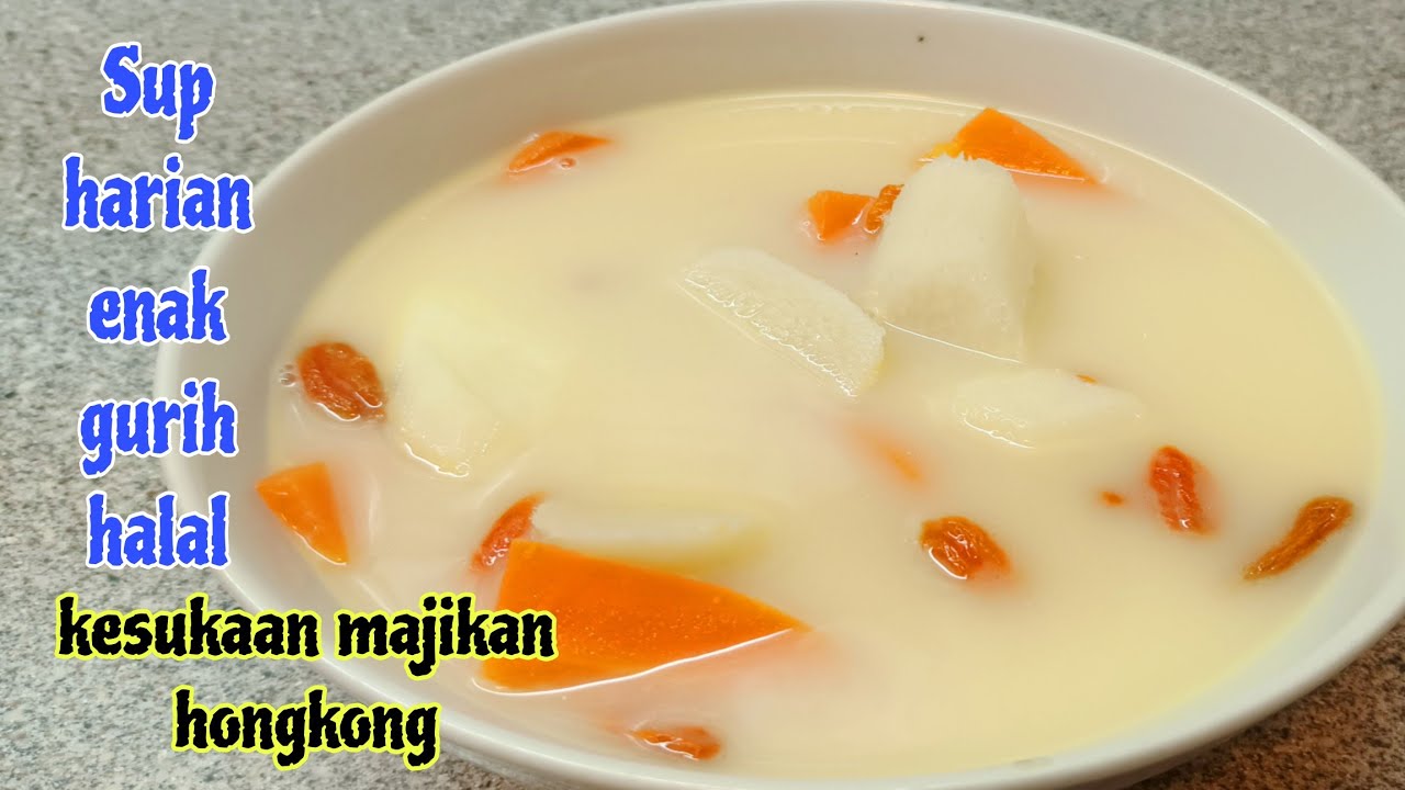 SUP HONGKONG ENAK UNTUK SEHARI HARI || SUP IKAN HUAI SHAN WORTEL || DELICIOUS CHINESE YAM FISH SOUP