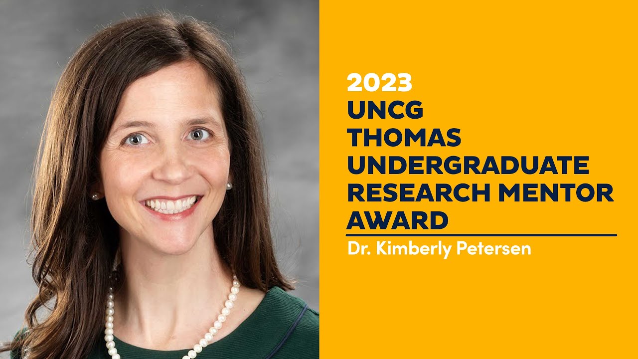 Dr. Kimberly Petersen – 2023 Thomas Undergraduate Research Mentor Award Winner
